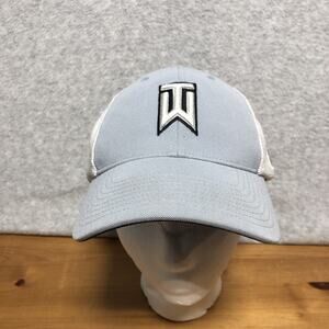 Nike Golf Tiger Woods TW Gray Hat Cap Flex Fit VRS RZN Sponsorship L/XL